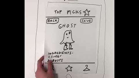 Spooky Couture Paper Prototype Video