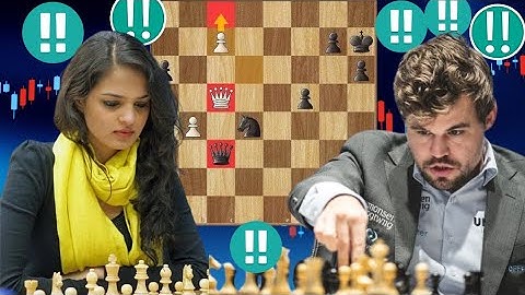 Genus Chess Game : 66 | Magnus Carlsen vs Tania Sachdev #chess #chessplayer #checkmate