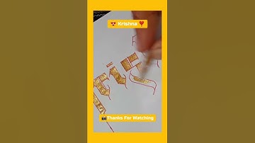 Krishna Name Awesome Calligraphy #shorts #youtubeshorts #fahadcalligraphy #calligraphy #viral