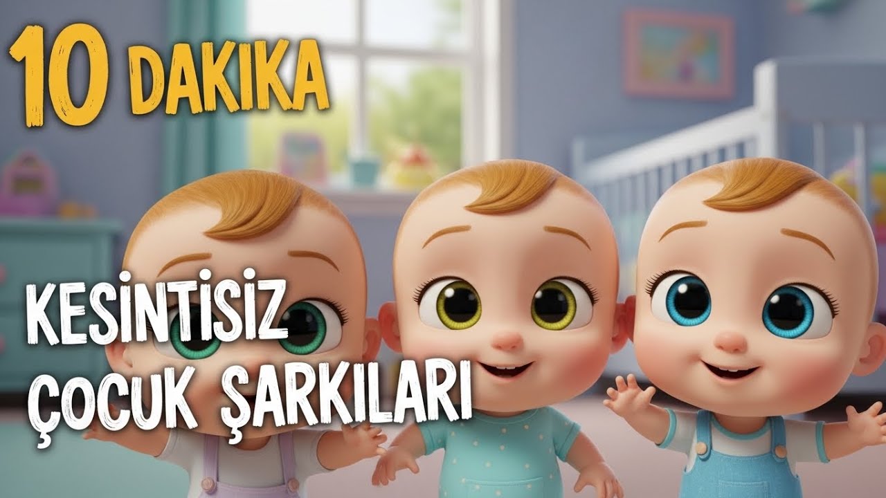 10 Dakika Kesintisiz Çocuk Şarkıları 🎵 Bebek Balık, Meyveler ve Eğlenceli Danslar | 3D Animasyon
