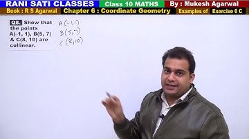 Class 10 Maths (Ex 6C Example 8) Coordinate Geometry (RS Agarwal 2019)