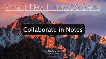 macOS Sierra Tutorial: Collaborate in Notes