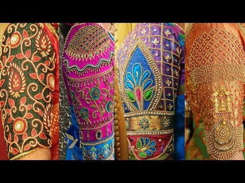 maggam-work-on-hands-l-sleeves-maggam-work-designs-ll-blouse-designs-l-model-blouses
