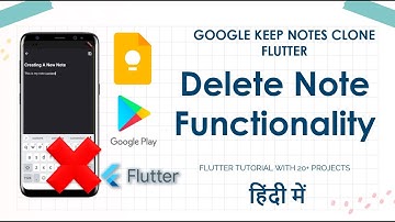 [HINDI] #13 Making Delete Note Functionality In Our App || Google Keep Notes Clone Flutter