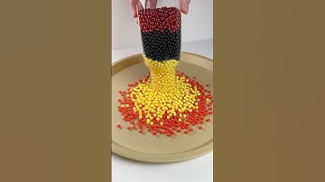 Reverse video | Tower of Colorful beads #asmr #satisfying #relaxing #shorts