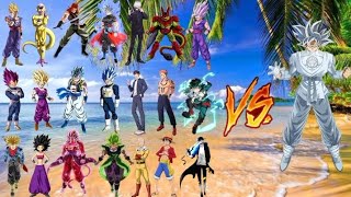 Dragon Ball Super Goku White Form Vs Anime Characters Who Is Vin