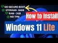 How to install Windows 11 Lite From Microsoft - Best For Low Configuration PCs