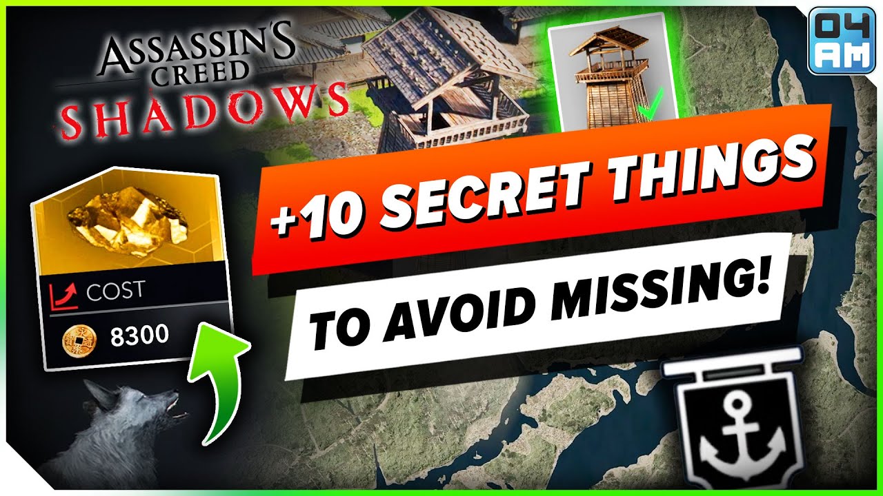 +10 СЕКРЕТОВ, которые помогут не пропустить после +100 часов в Assassin's Creed Shadows