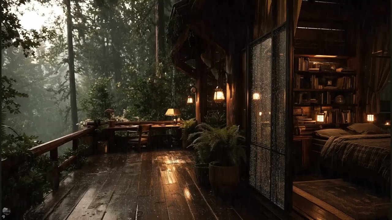 Gentle Rain Sounds for Peaceful Sleep | Night Calm, Relaxation, Focus