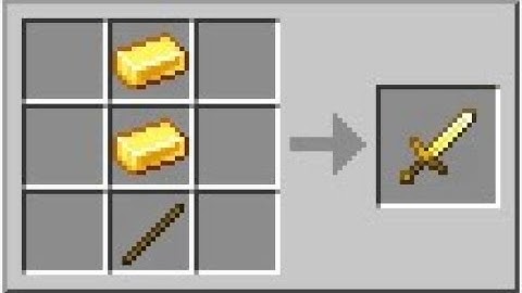 How To Make a Golden Sword in Minecraft! #shorts 2021