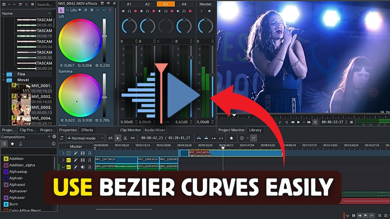 How to Use Bezier Curves in Kdenlive Keyframe Animations 2025?