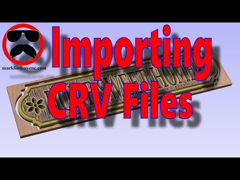 Importing CRV Files From Outside Sources - Part 22 - Vectric For Absolute Beginners