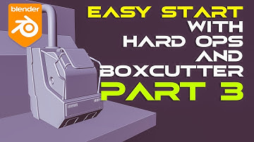 Scifi HARD SURFACE tutorial for BEGINNERS in Blender with Hard OPS and Boxcutter PART 3