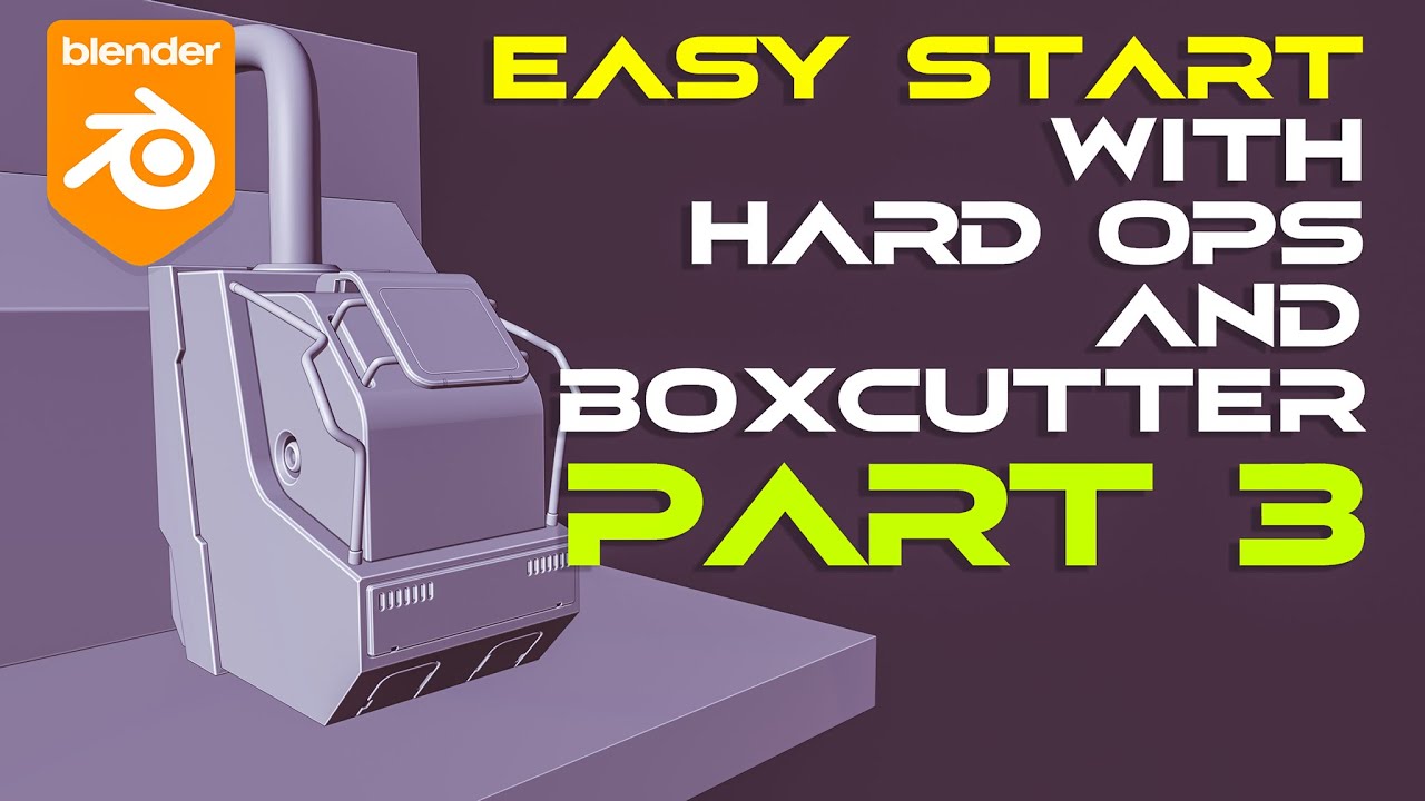 Scifi HARD SURFACE tutorial for BEGINNERS in Blender with Hard OPS and ...