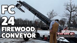 Wolfe Ridge FC-24 Firewood Conveyor Walk Around and Demonstration