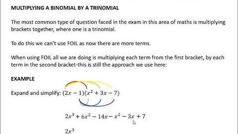 National 5 Maths-Multiplying Pairs of Brackets