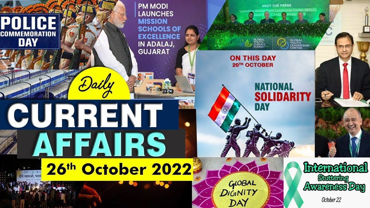 Current Affairs 26th October 2022 Summary | Avision Daily Current ...