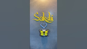 Sakshi ❤️ Name Sand Art | Satisfying Sand Writing | Relaxing Shorts #sakshi #sandart #shorts