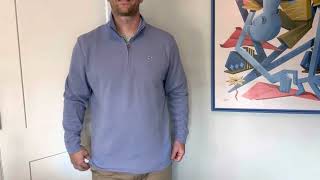 Vineyard Vines Men's Saltwater 1/4-zip Pullover Sweater - 1 Minute Review