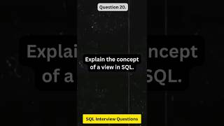 #20 | SQL Interview Questions and Answers by Sandeep Dalal CSE | Explain the concept of a View