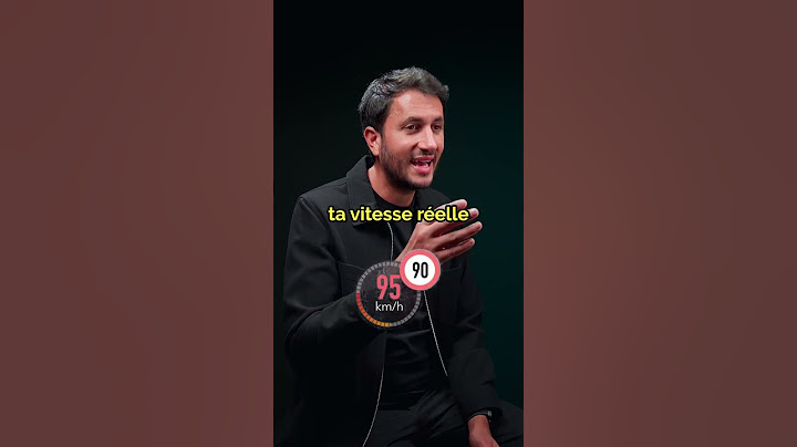 Vitesse à ne pas dépasser pour éviter le radar 🛵