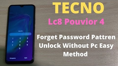 Tecno Lc8 Hard Reset Unlock | Tecno Pouvior 4 Forget Password Pattren Reset Without Pc 2022
