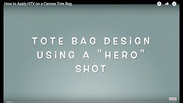 How to Apply HTV on a Canvas Tote Bag