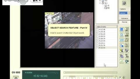 Geovision Search Unattended Object
