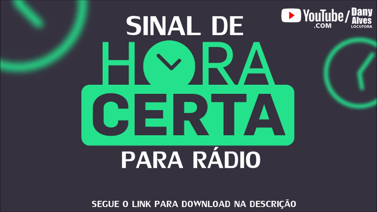 SINAL DE HORA CERTA PARA RÁDIO / GRÁTIS / EFEITOS SONOROS PARA PRODUÇÃO DE ÁUDIO