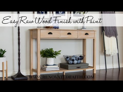 How To Create a Raw Wood FInish (No Stripping or Bleaching Required ...