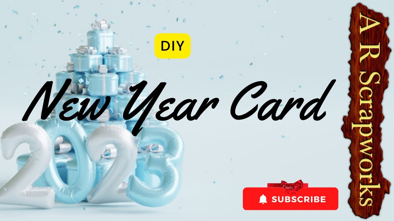 Happy New Year Card 2023 | Handmade | A R Scrapworks