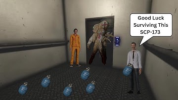 SCP SL Catching SCP-173 In An Elevator Grenade Trap With 6 Grenades
