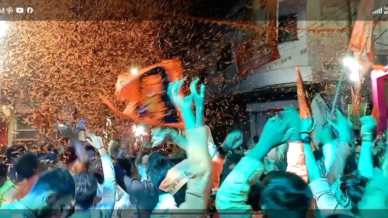 T.Raja Singh rally in Begum bazar celebrations of Raja Singh speech ...