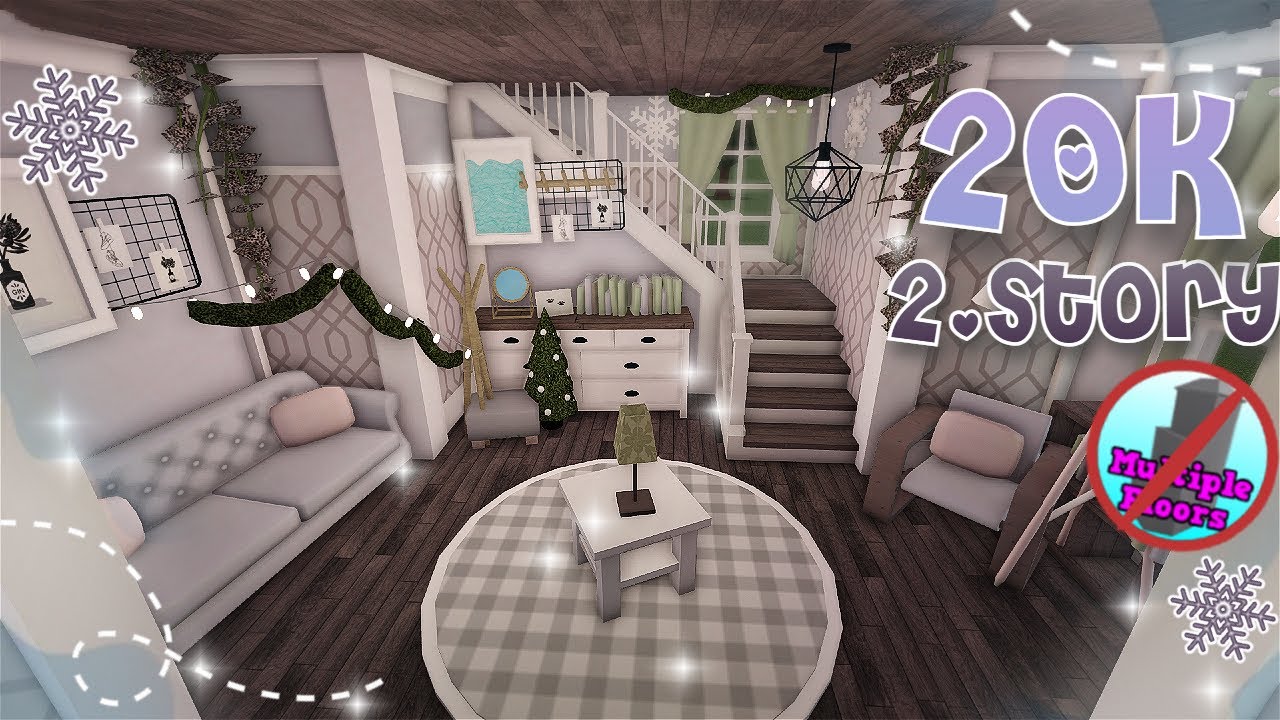 20K! BLOXBURG; AESTHETIC HOUSE BUILD (2STORY), NO GAMEPASS!! YouTube