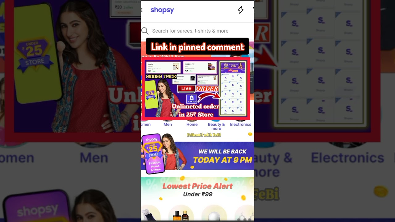 New Shopsy 25₹ Store | Unlimited order in one mobile||