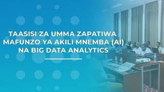 𝗧𝗔𝗔𝗦𝗜𝗦𝗜 𝗭𝗔 𝗨𝗠𝗠𝗔 𝗭𝗔𝗣𝗔𝗧𝗜𝗪𝗔 𝗠𝗔𝗙𝗨𝗡𝗭𝗢 𝗬𝗔 𝗔𝗥𝗧𝗜𝗙𝗜𝗖𝗜𝗔𝗟 𝗜𝗡𝗧𝗘𝗟𝗟𝗜𝗚𝗘𝗡𝗖𝗘 (𝗔𝗜) AND 𝗕𝗜𝗚 𝗗𝗔𝗧𝗔 𝗔𝗡𝗔𝗟𝗬𝗧𝗜𝗖𝗦