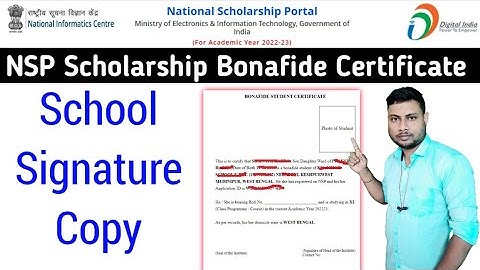 National scholarship bonafide certificate download || NSP scholarship renewal bonafide certificate