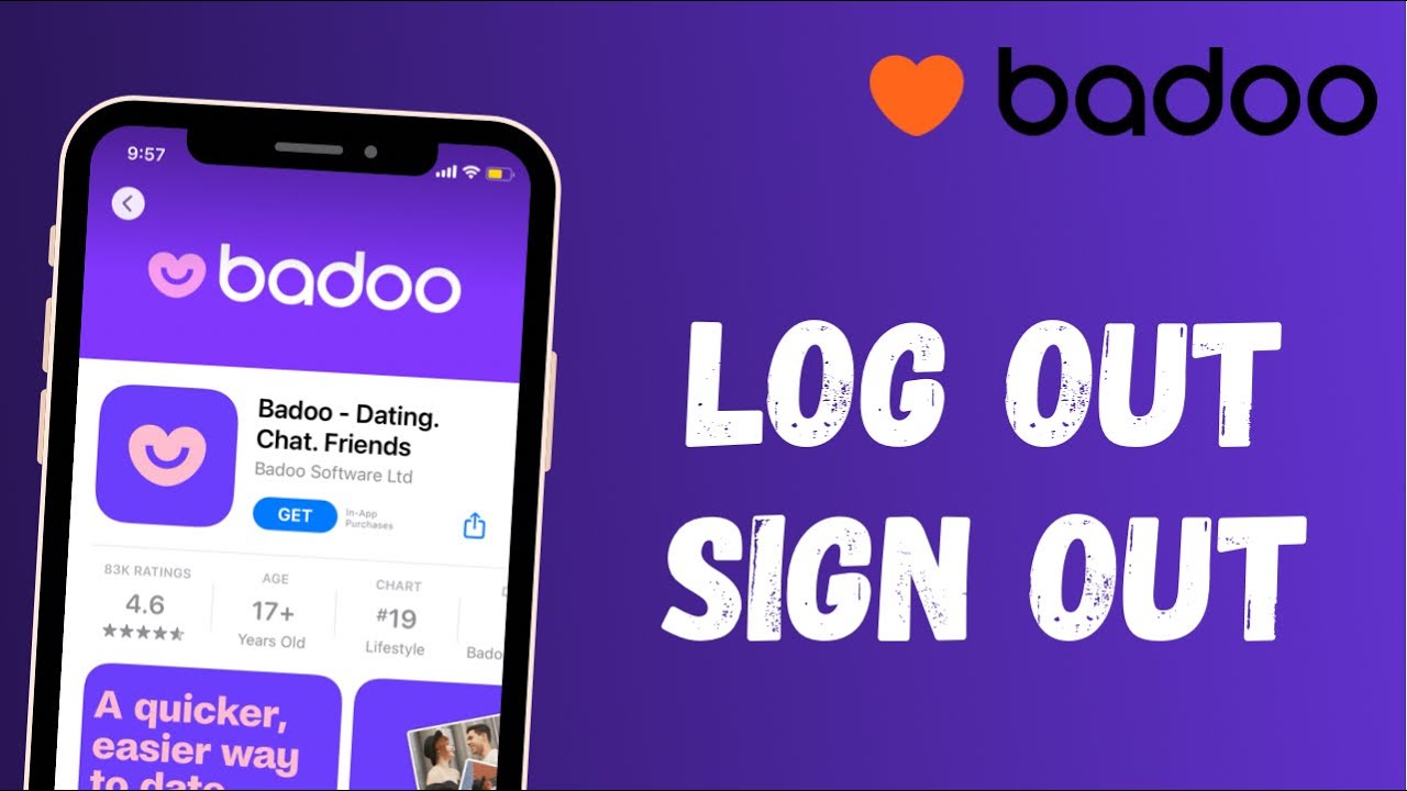 How do you log out of Badoo?