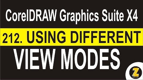 Using Different View Modes | CorelDRAW Graphics Suite X4 - Wuzzzapp