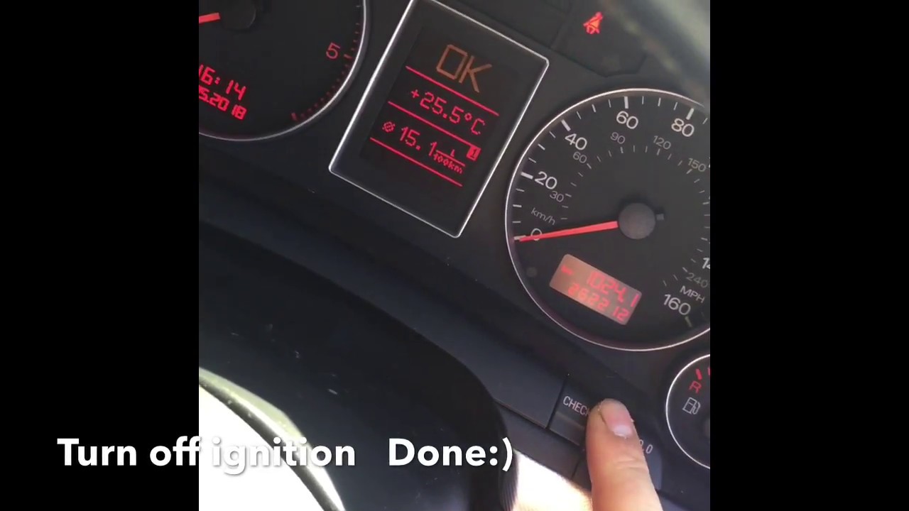 Audi A4 B6/B7 How to reset service indicator - YouTube