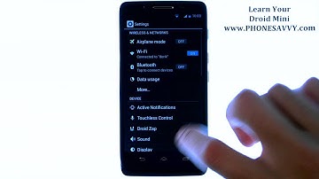 Motorola Droid Mini - How Do I Enable Battery Full Notification Tone