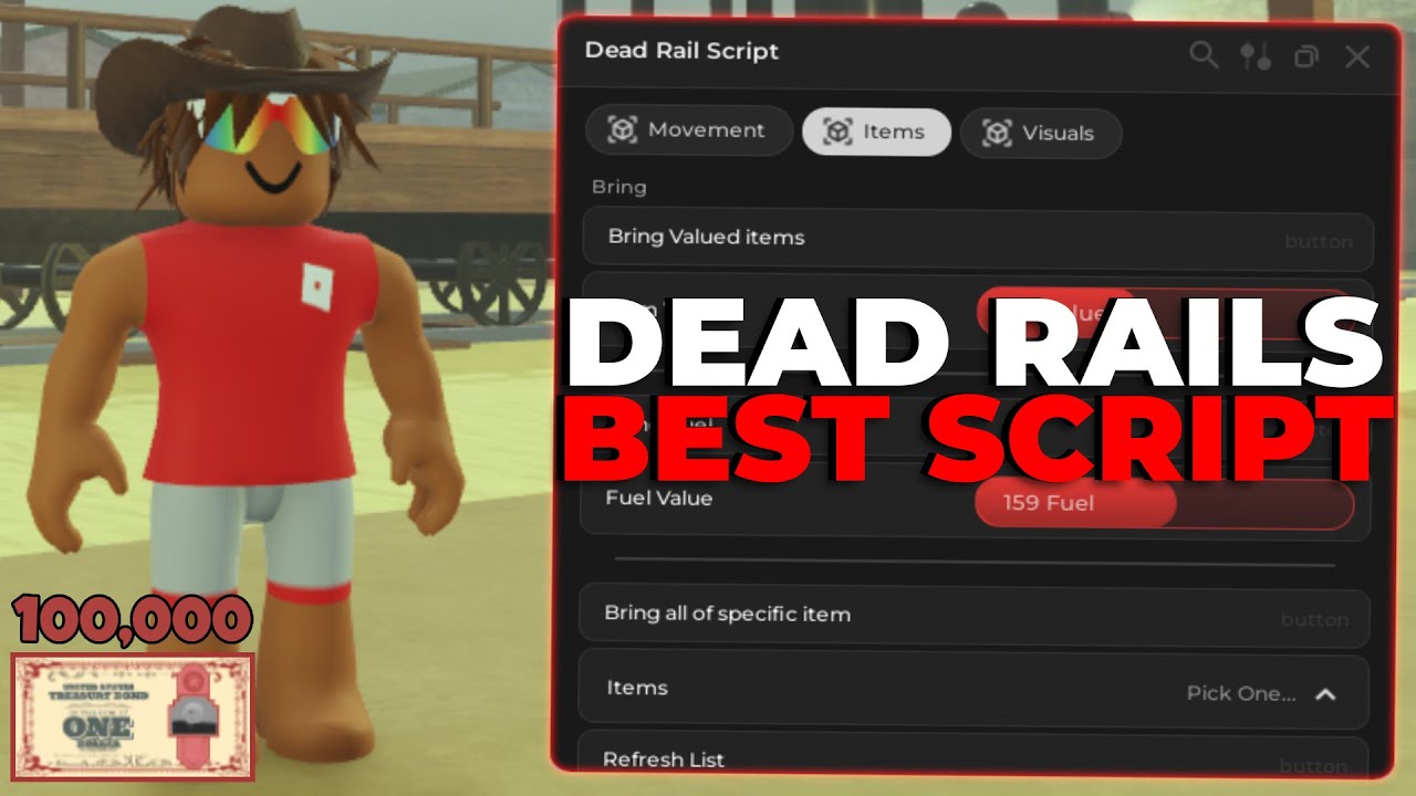 [INF BONDS] BEST Roblox Dead Rails Script Pastebin (No Key - Autofarm ...