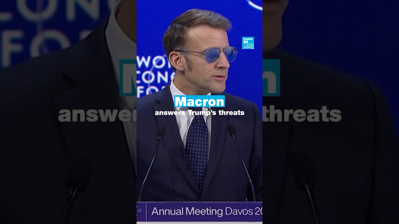 Macron answers Trump's tariff threats at Davos World Economic Forum • FRANCE 24 English