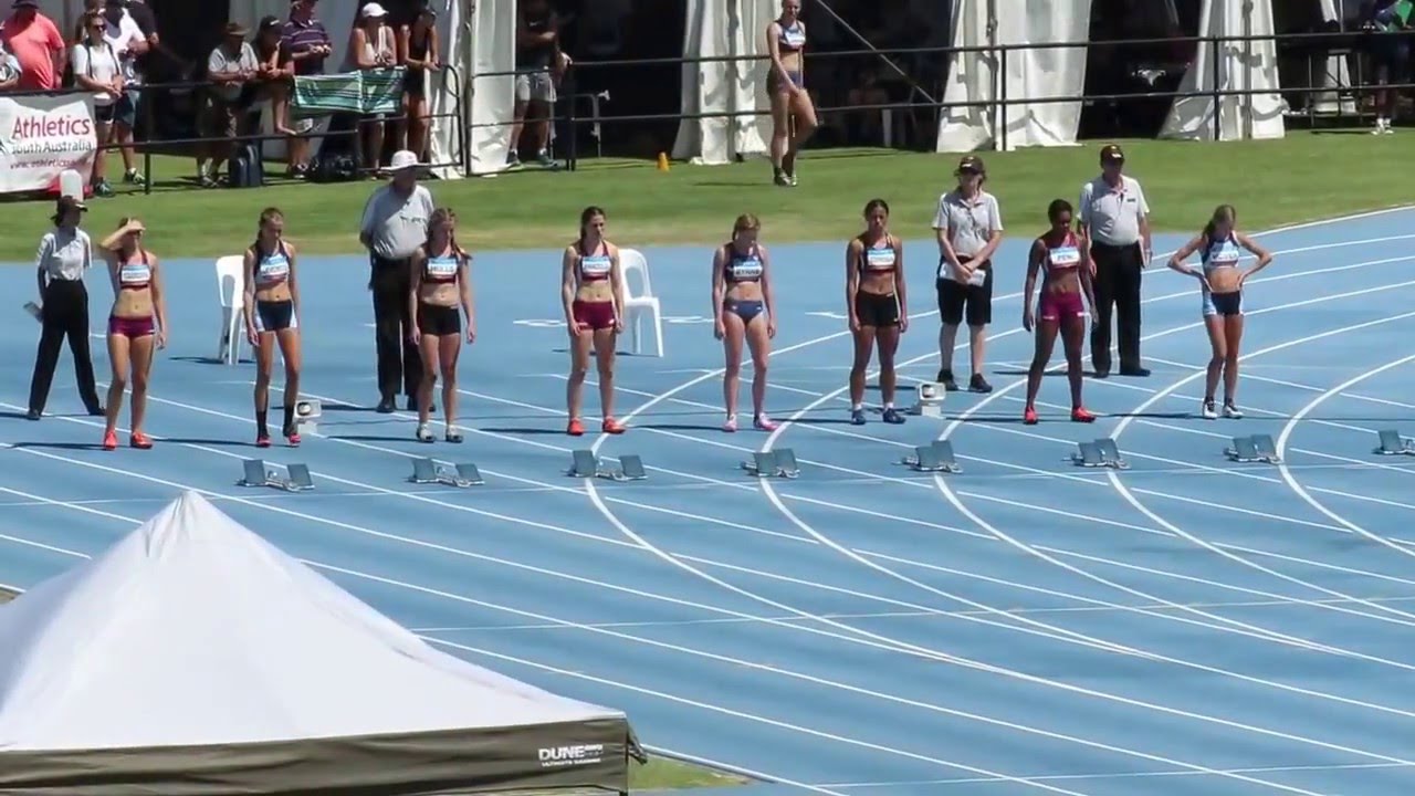 100M Final U18W Georgi Hulls 12.07  -0.5  2016 Australian Junior Championships