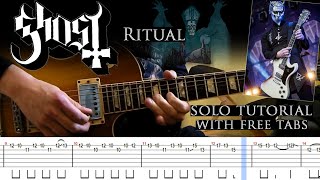 Ghost - Ritual 2nd guitar solo lesson (with tablatures and backing tracks)