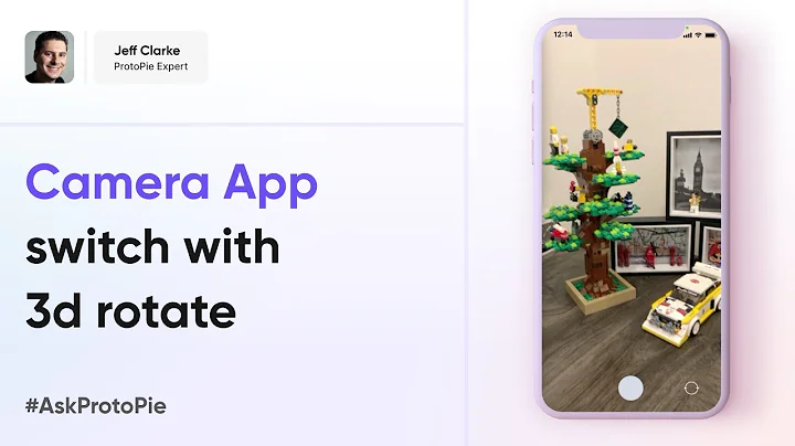 ProtoPie Tutorial | Camera App Switch View with 3D Rotate Effect #AskProtoPie