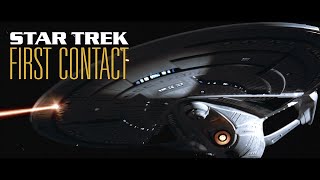 Star Trek: First Contact - USS Enterprise-E vs. Borg Cube Battle and Aftermath (4K UHD)