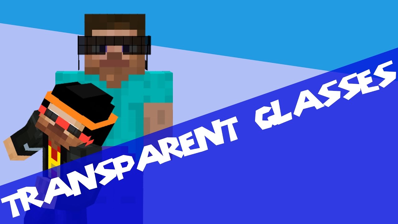 Minecraft Tutorial How To Get Transparent Sunglasses No Mods Youtube