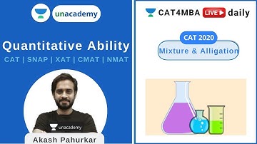 Averages & Mixture Alligation Practice L1 | MBA Entrance | Unacademy | Akash Pahurkar