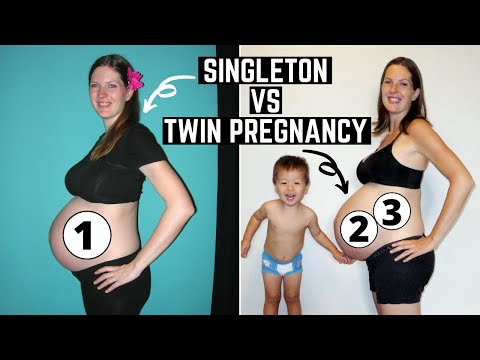 Comparing My Singleton and Twin Pregnancy - From Baby Bump Progression to Natural Birth & Postpartum